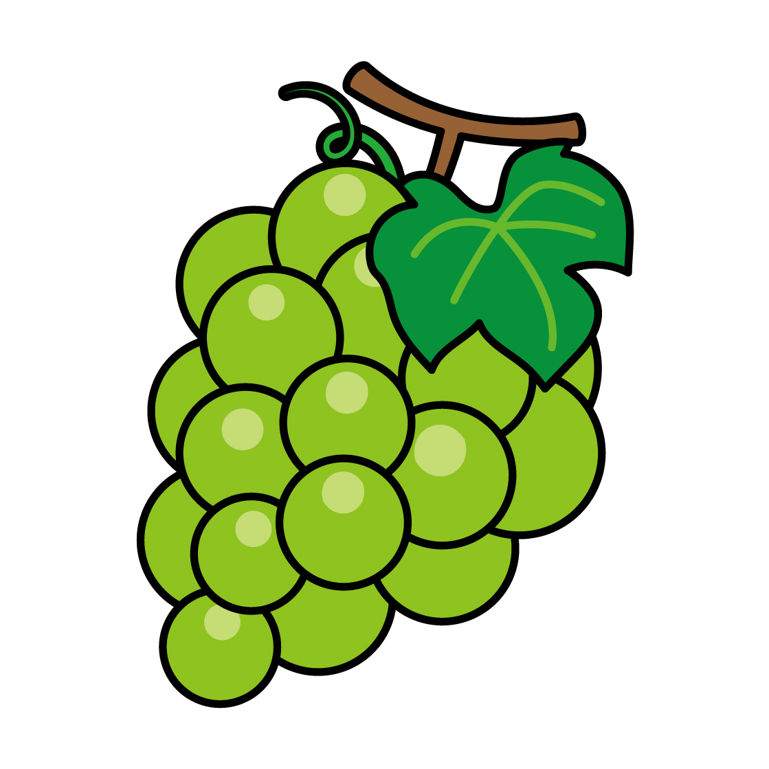 ぶどうのイラスト画像