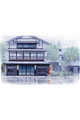 【画像】6月：栃木県・日光市 湯西川温泉（丸型庇付ポスト）