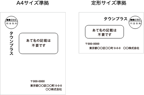 A4サイズ準拠 定形サイズ準拠
